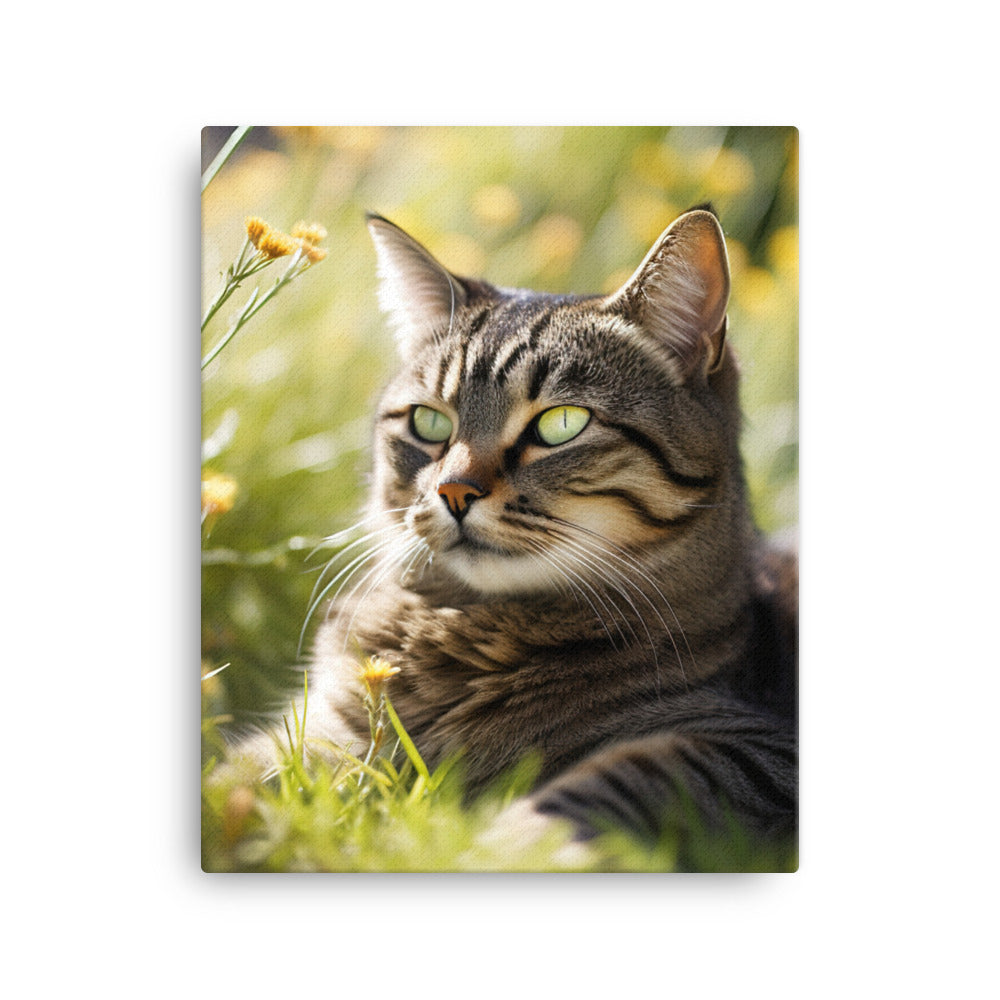 Natural Beauty of Manx Cat Canvas - PosterfyAI.com