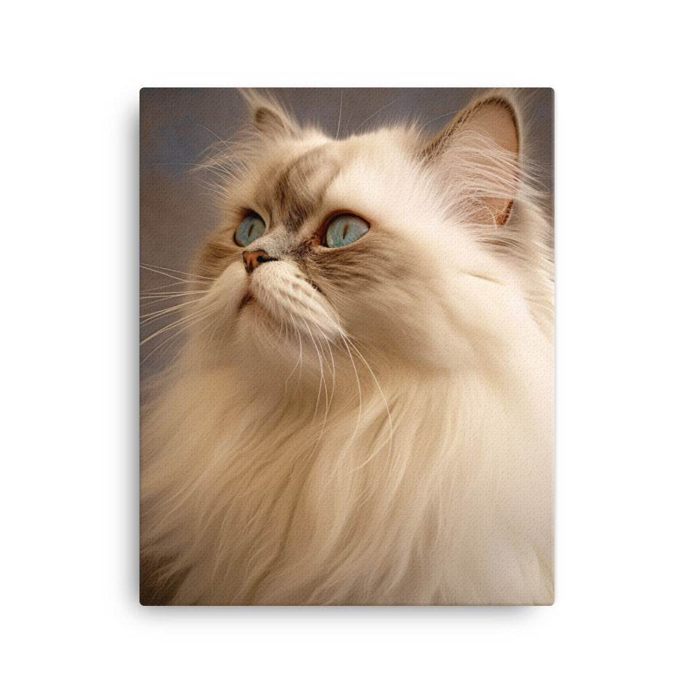 Dignified Aura of Himalayan Cat Canvas - PosterfyAI.com