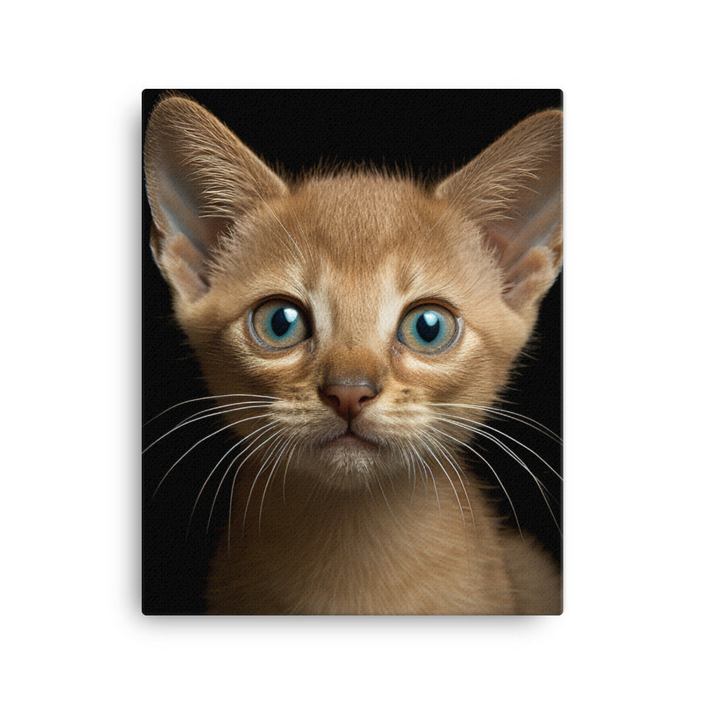 Playful World of Burmese Kitten Canvas - PosterfyAI.com