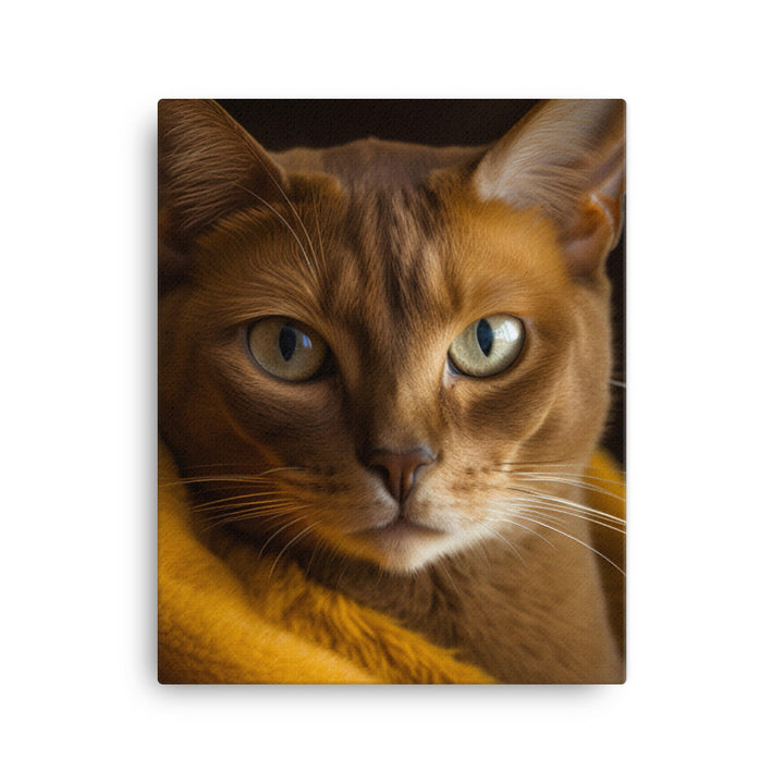 Elegance of Burmese Cat Canvas - PosterfyAI.com