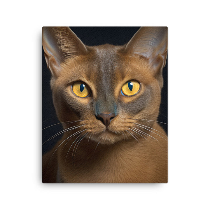 Elegance of Burmese Cat Canvas - PosterfyAI.com