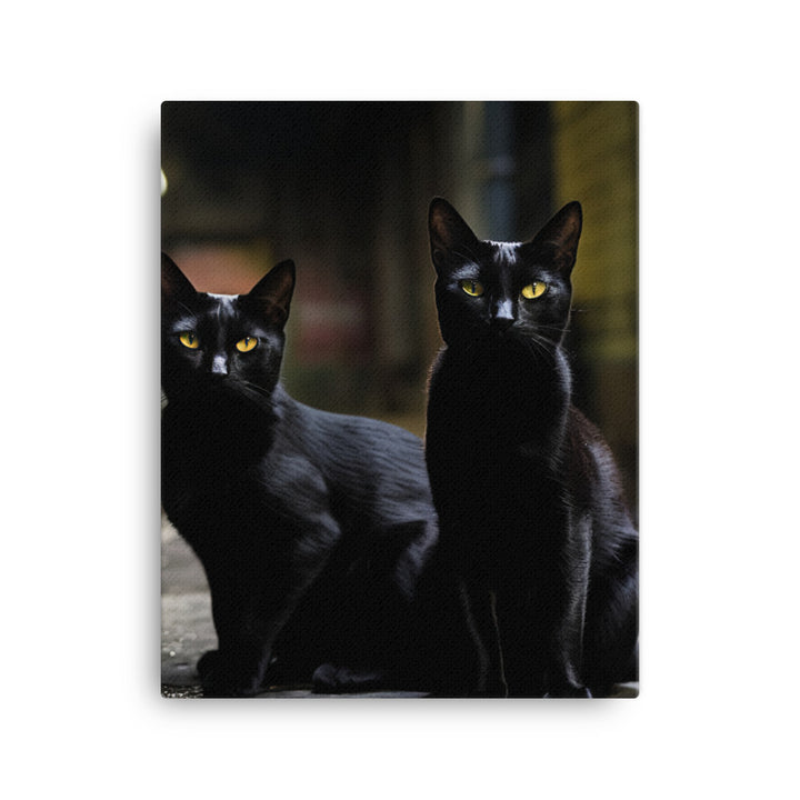 Elegance of Bombay Cats Canvas - PosterfyAI.com