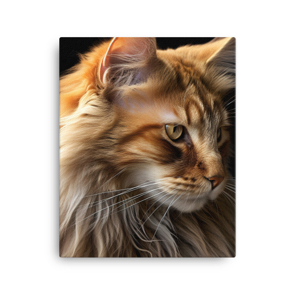 Norwegian Forest Cat Canvas - PosterfyAI.com