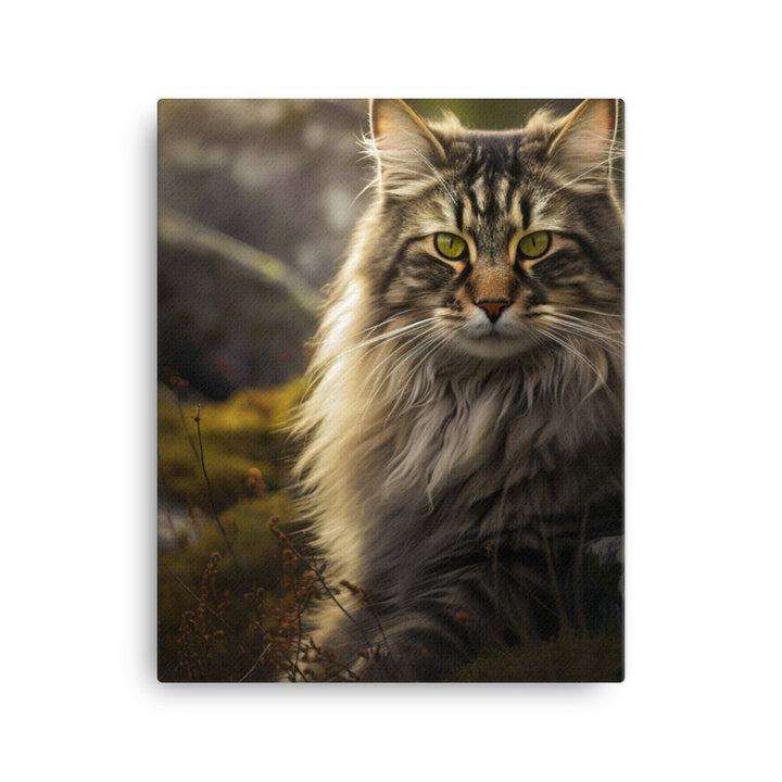 Norwegian Forest Cat Canvas - PosterfyAI.com