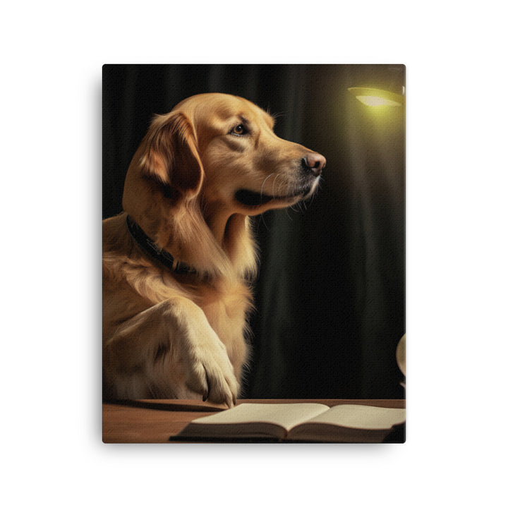 Golden Retriever Canvas - PosterfyAI.com