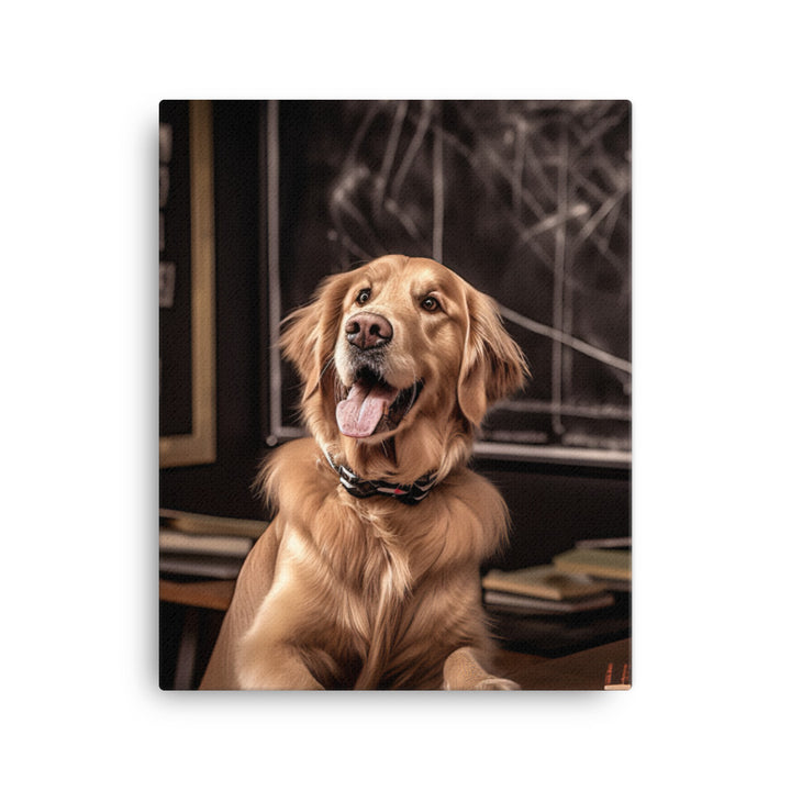 Golden Retriever Canvas - PosterfyAI.com