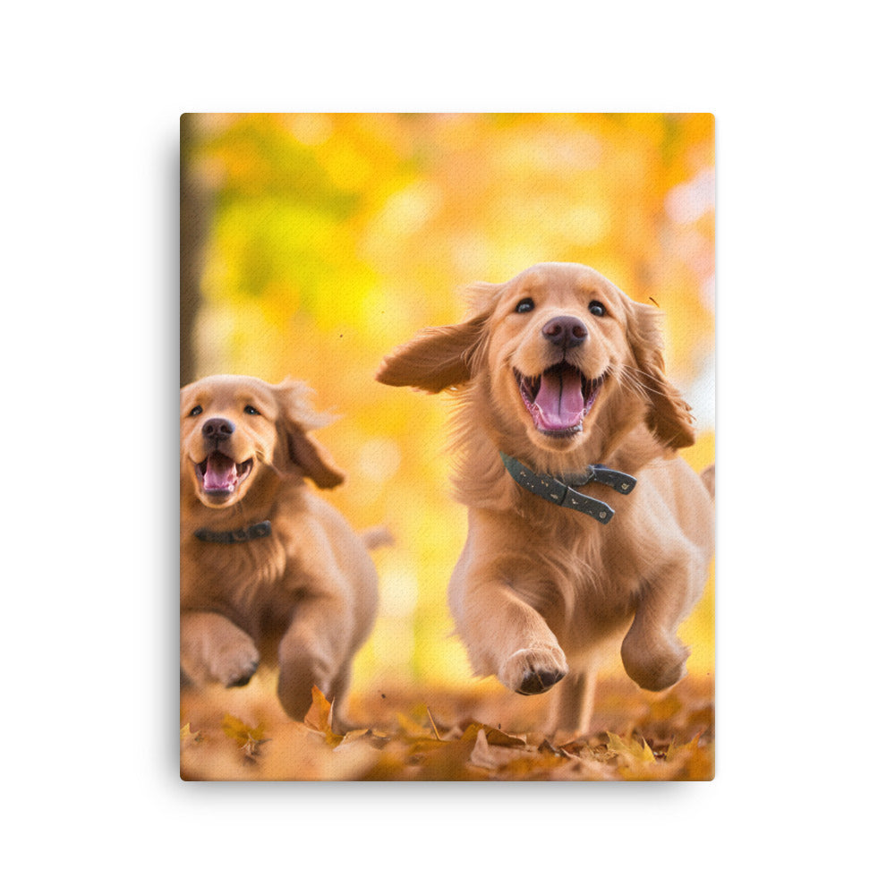 Golden Retriever Canvas - PosterfyAI.com