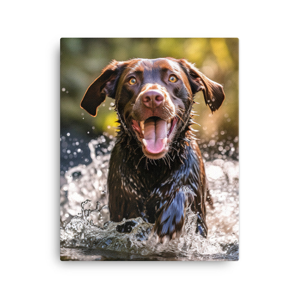 Labrador Retriever Canvas - PosterfyAI.com