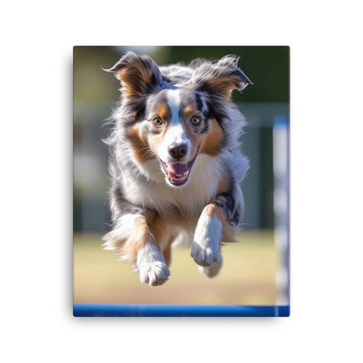 Australian Shepherd Canvas - PosterfyAI.com