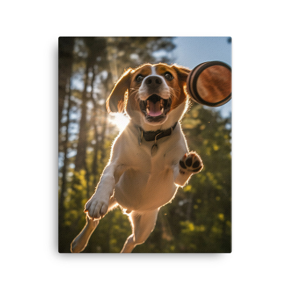 Beagle Canvas - PosterfyAI.com