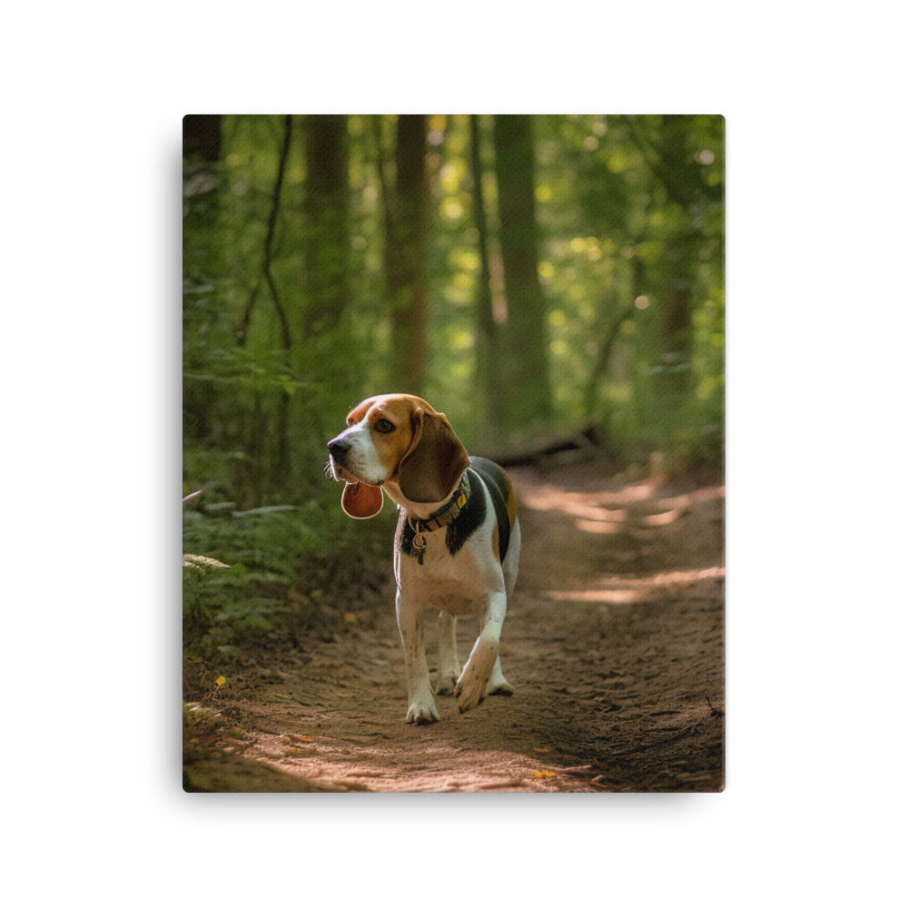 Beagle Canvas - PosterfyAI.com