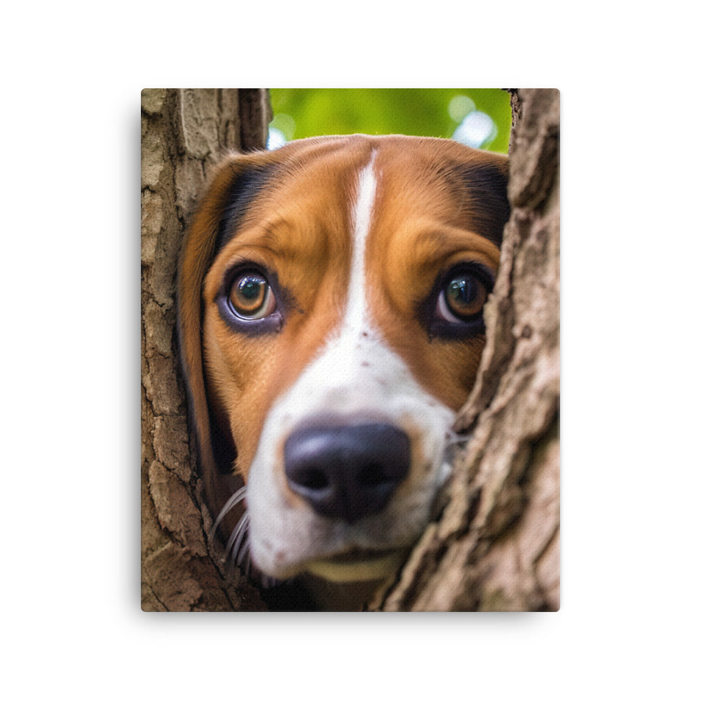 Beagle Canvas - PosterfyAI.com