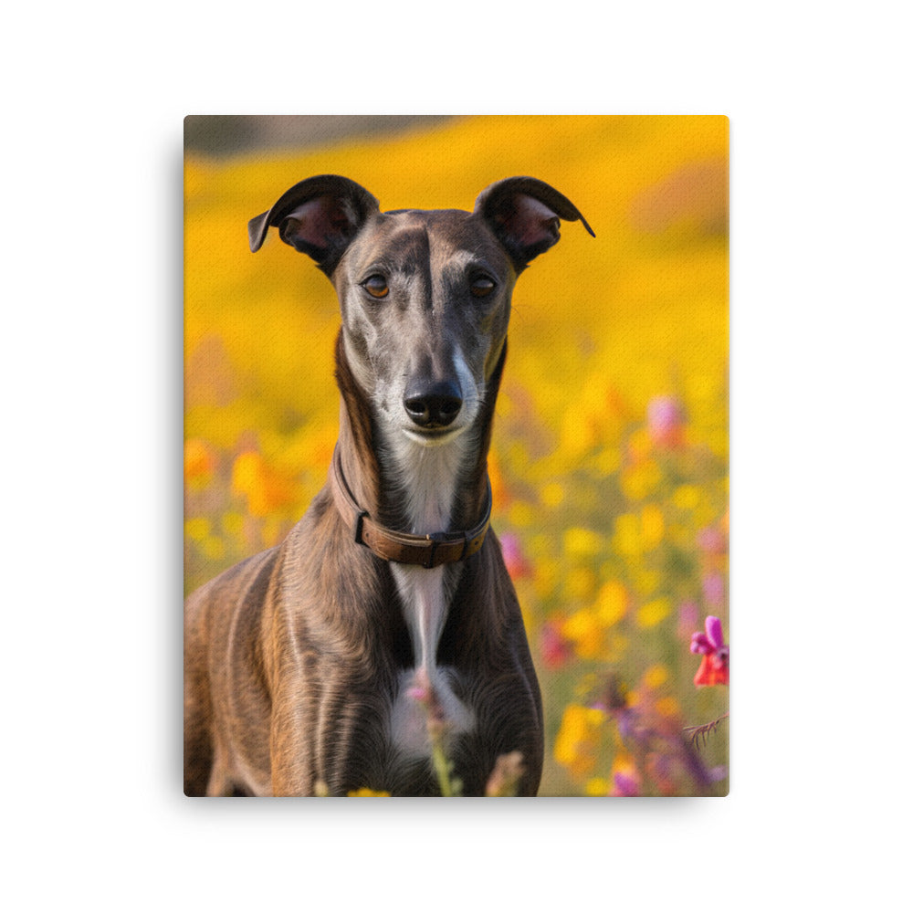 Greyhound Canvas - PosterfyAI.com