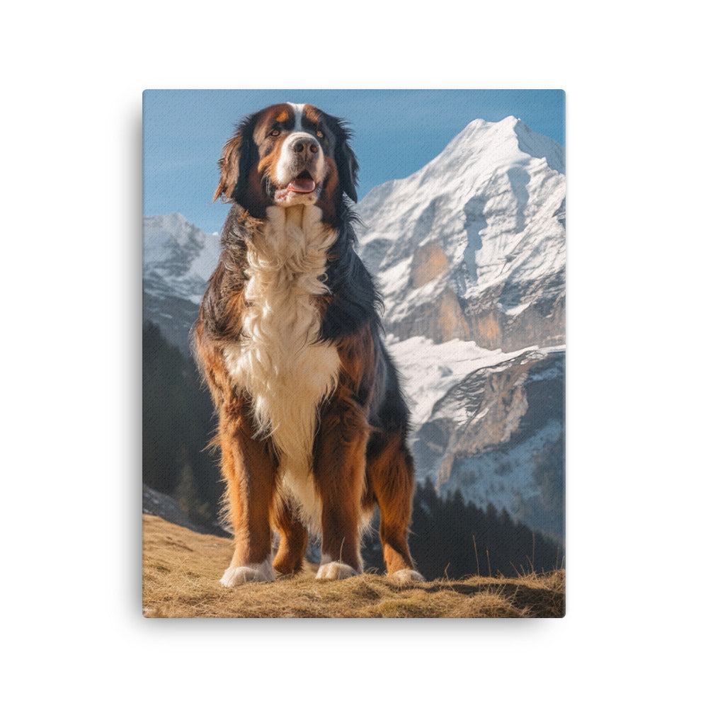 Bernese Mountain Dog Canvas - PosterfyAI.com