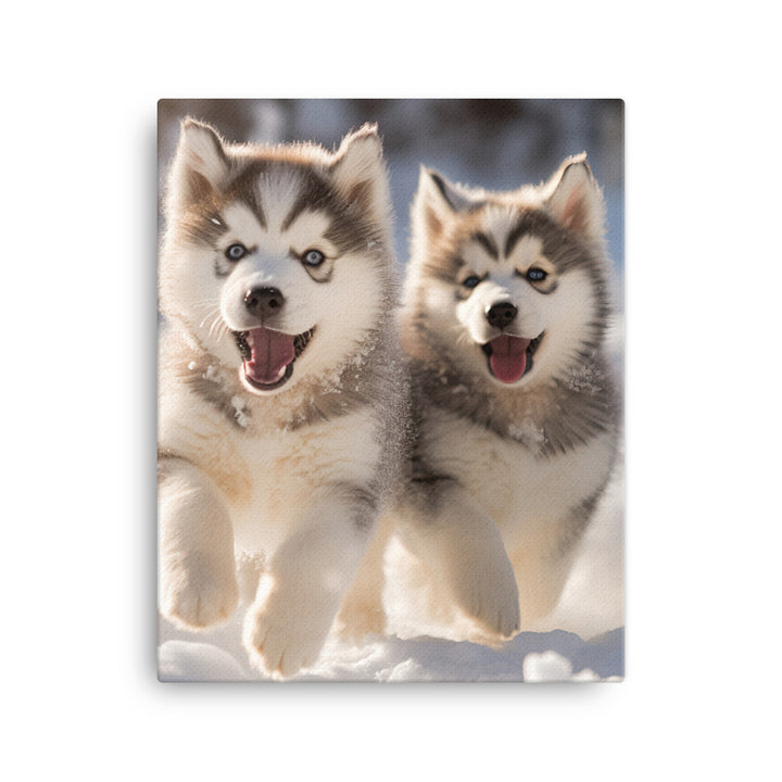 Alaskan Malamute Canvas - PosterfyAI.com