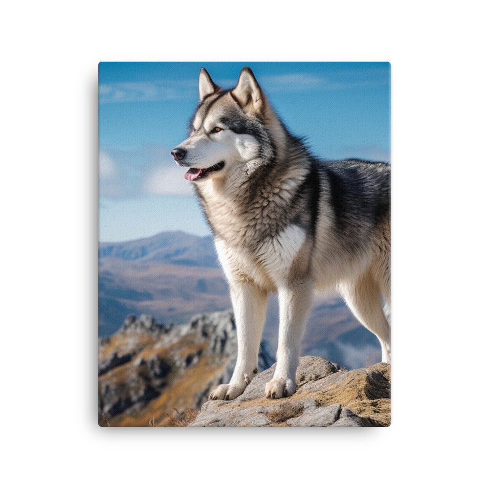 Alaskan Malamute Canvas - PosterfyAI.com