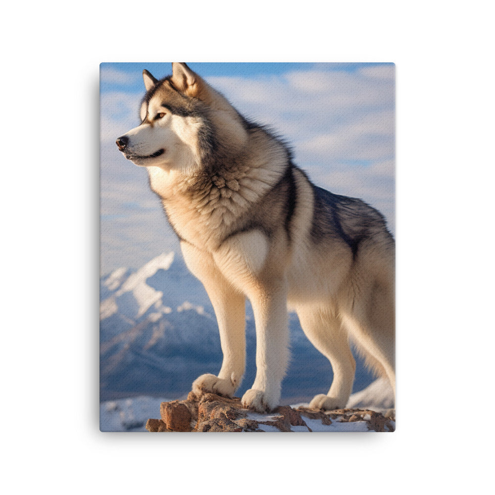 Alaskan Malamute Canvas - PosterfyAI.com