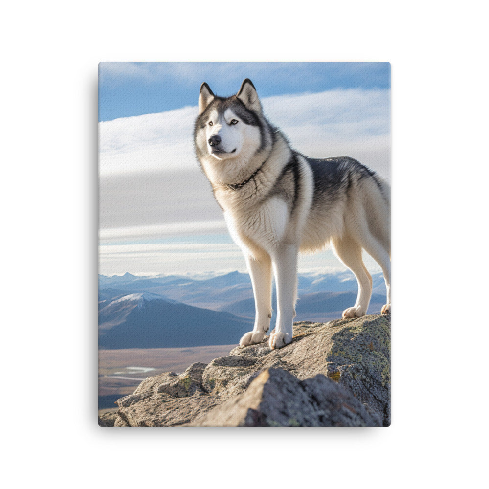 Alaskan Malamute Canvas - PosterfyAI.com