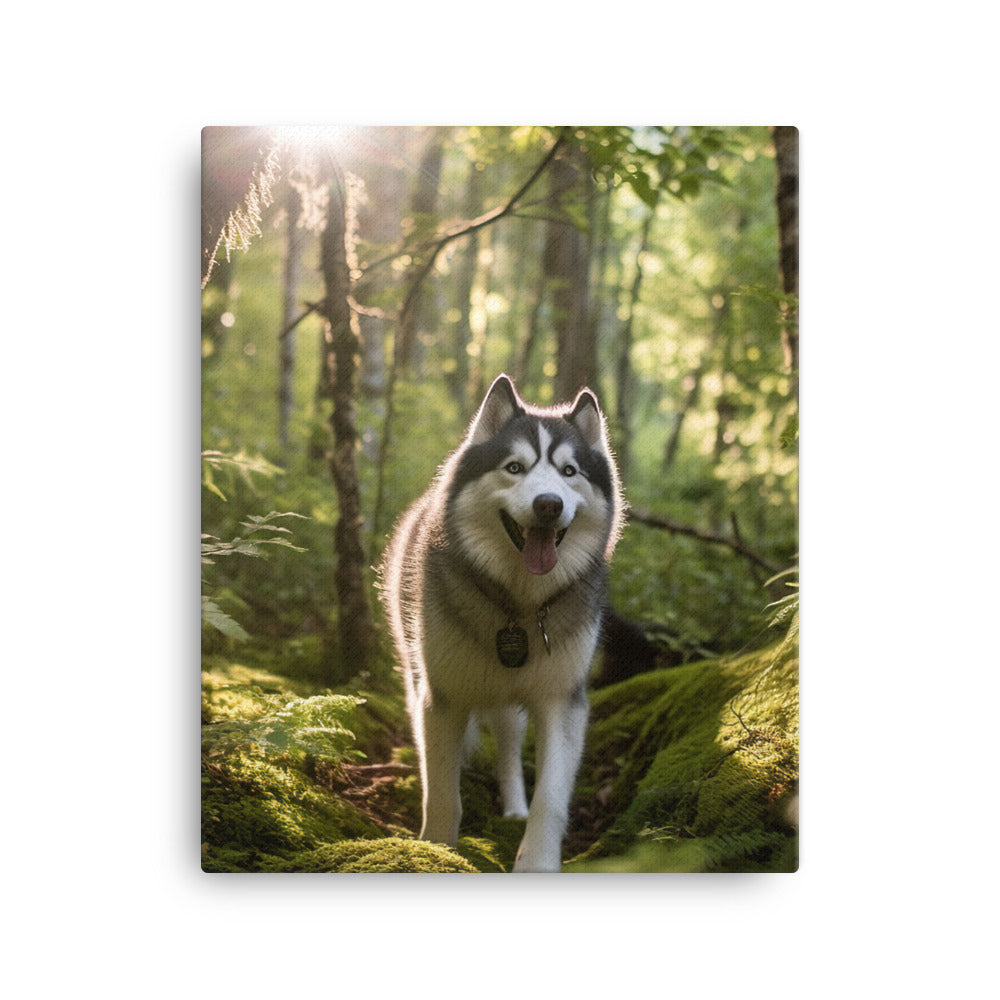 Alaskan Malamute Canvas - PosterfyAI.com