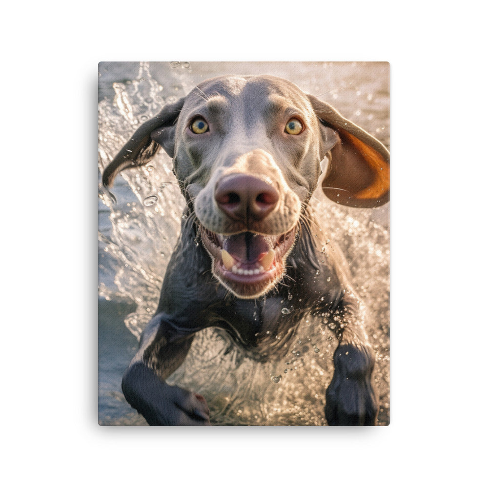 Weimaraner Canvas - PosterfyAI.com