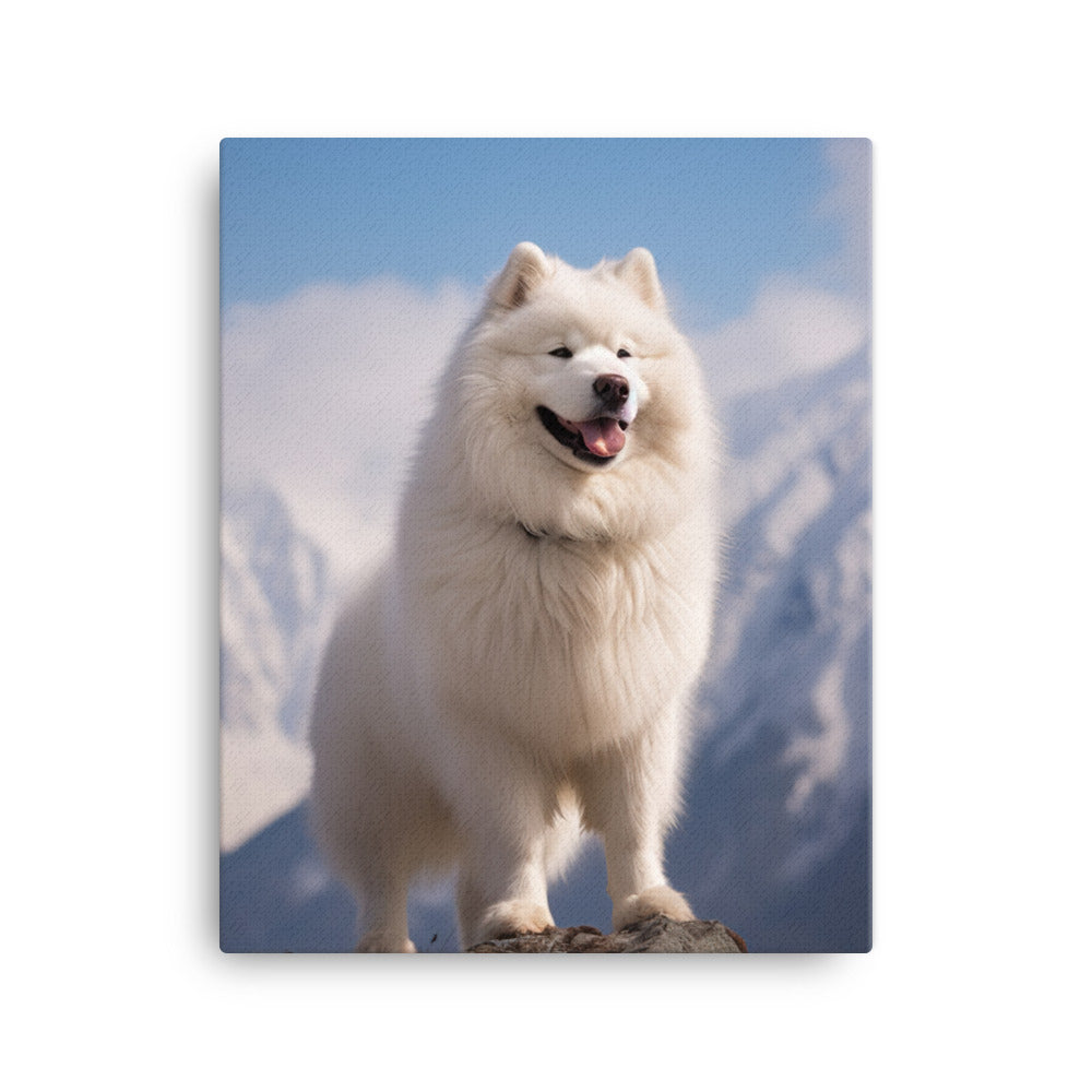 Samoyed Canvas - PosterfyAI.com