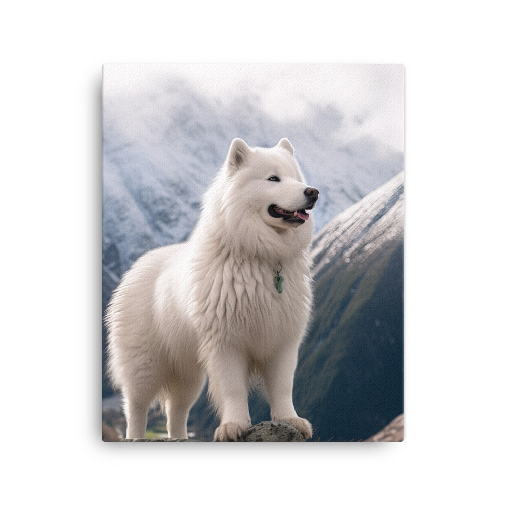 Samoyed Canvas - PosterfyAI.com