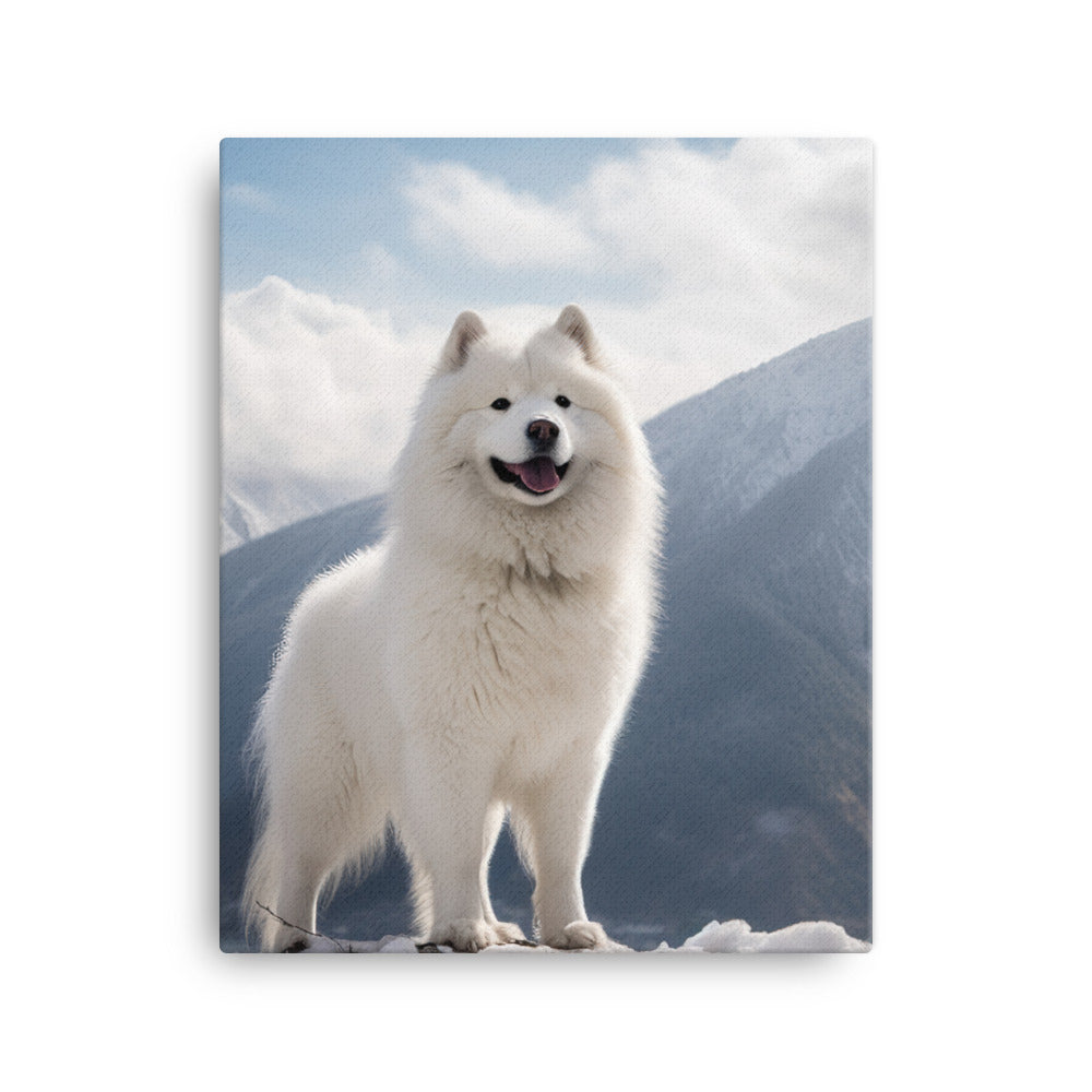 Samoyed Canvas - PosterfyAI.com