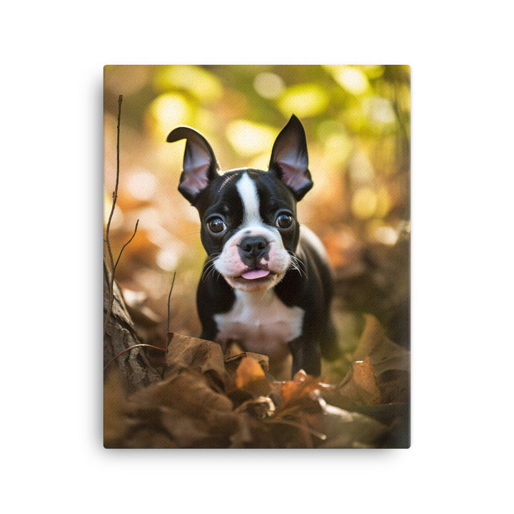 Boston Terrier Canvas - PosterfyAI.com