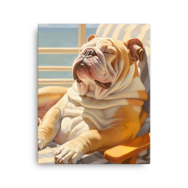 Bulldog Canvas - PosterfyAI.com