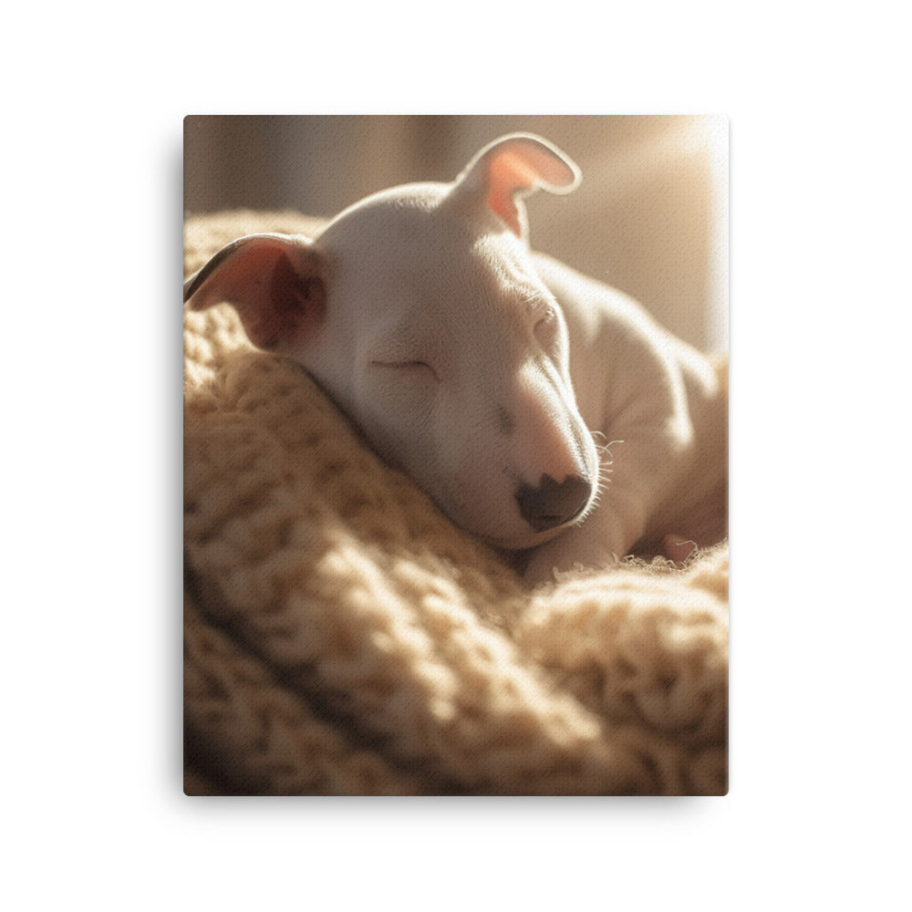 Bull Terrier Canvas - PosterfyAI.com