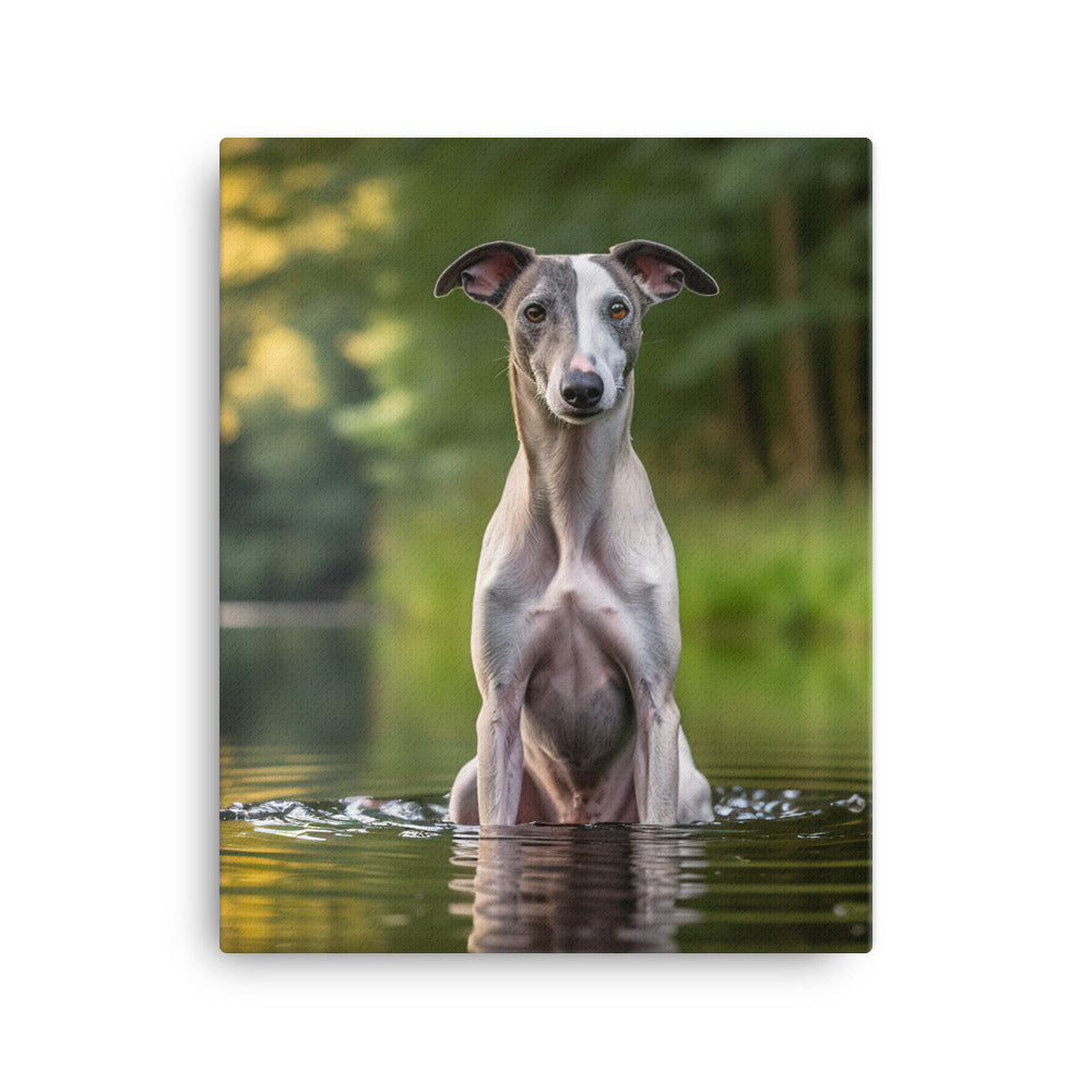 Whippet Canvas - PosterfyAI.com