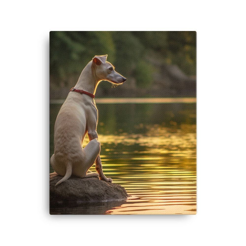 Whippet Canvas - PosterfyAI.com