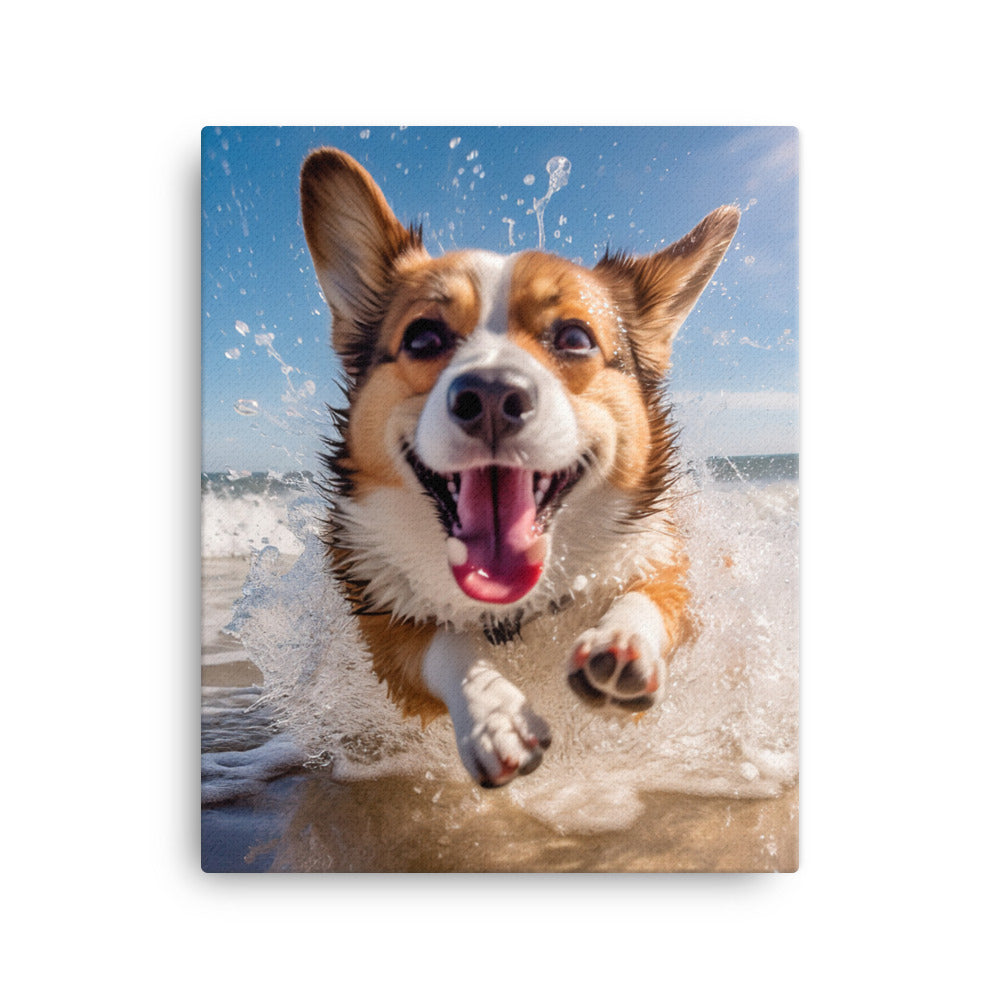 Welsh Corgi Canvas - PosterfyAI.com