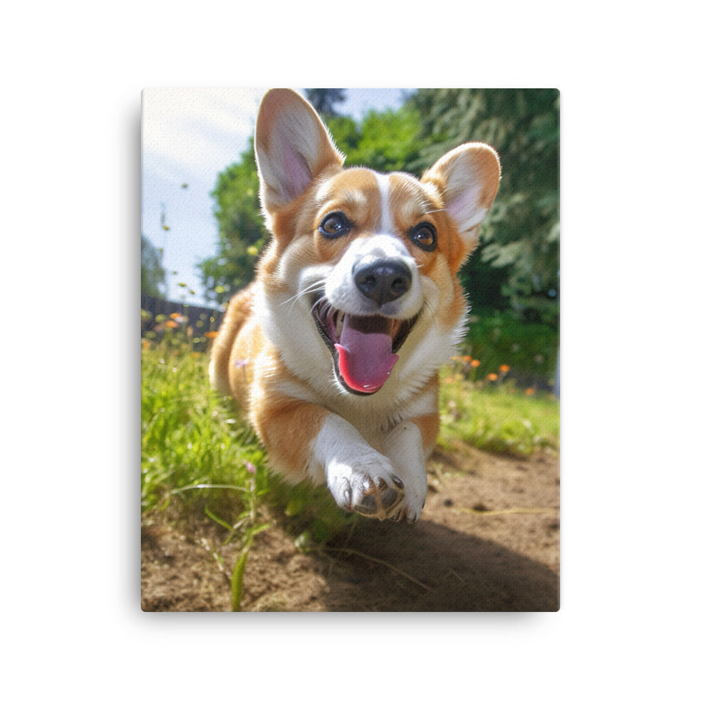 Welsh Corgi Canvas - PosterfyAI.com