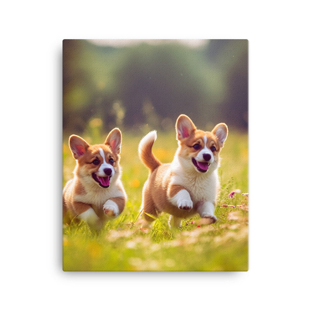 Welsh Corgi Canvas - PosterfyAI.com