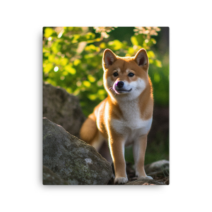 Shiba Inu Canvas - PosterfyAI.com