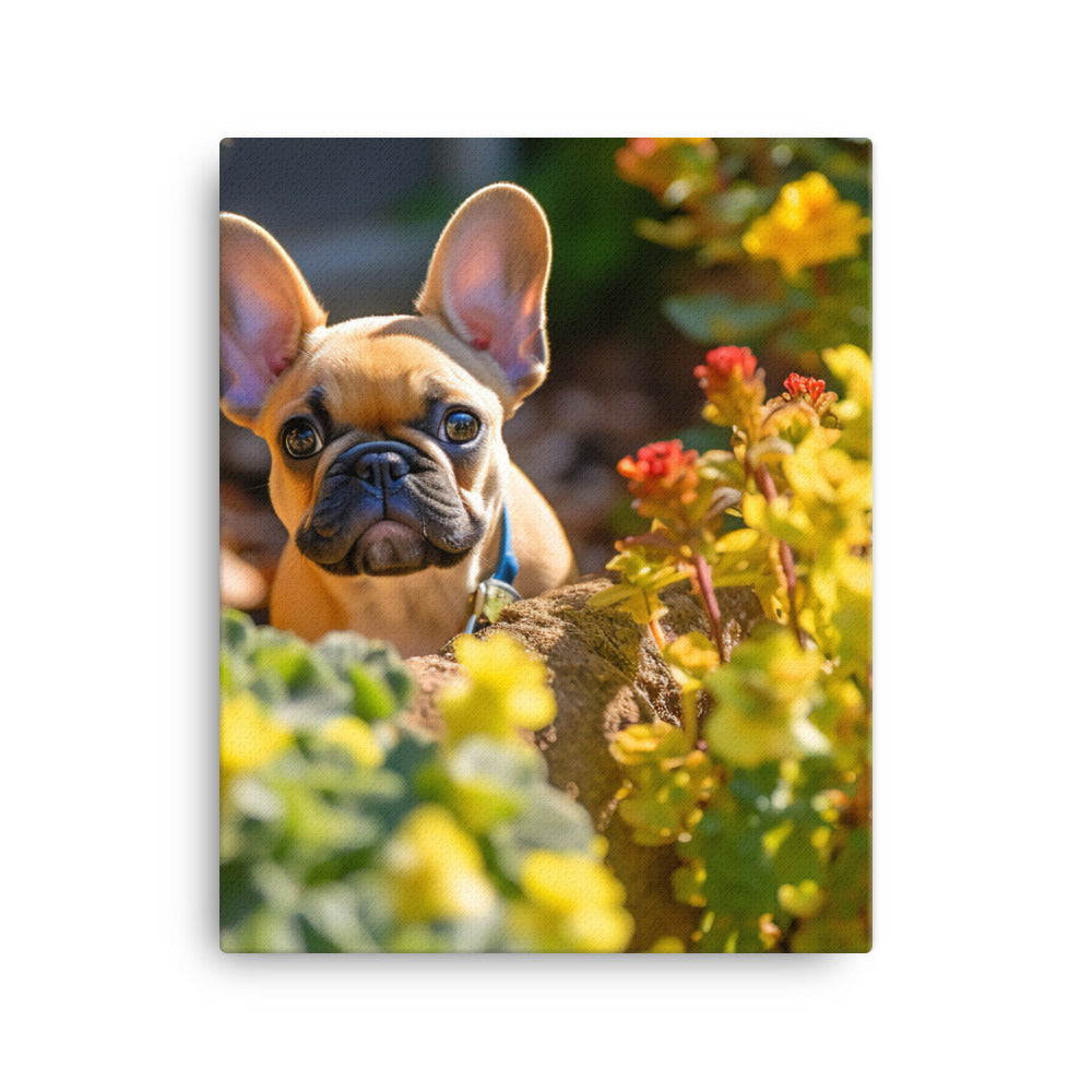 French Bulldog Canvas - PosterfyAI.com