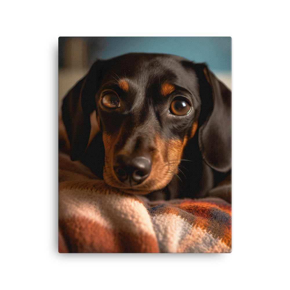 Dachshund Canvas - PosterfyAI.com