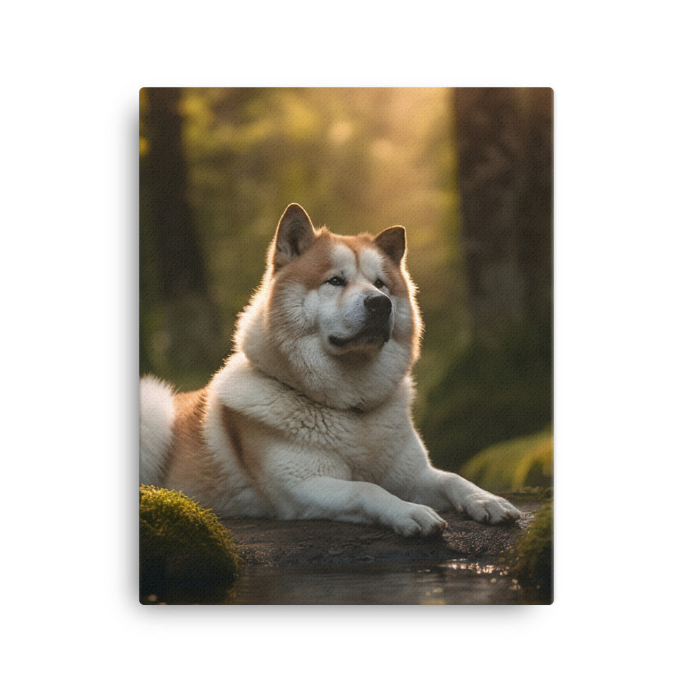 Akita Canvas - PosterfyAI.com