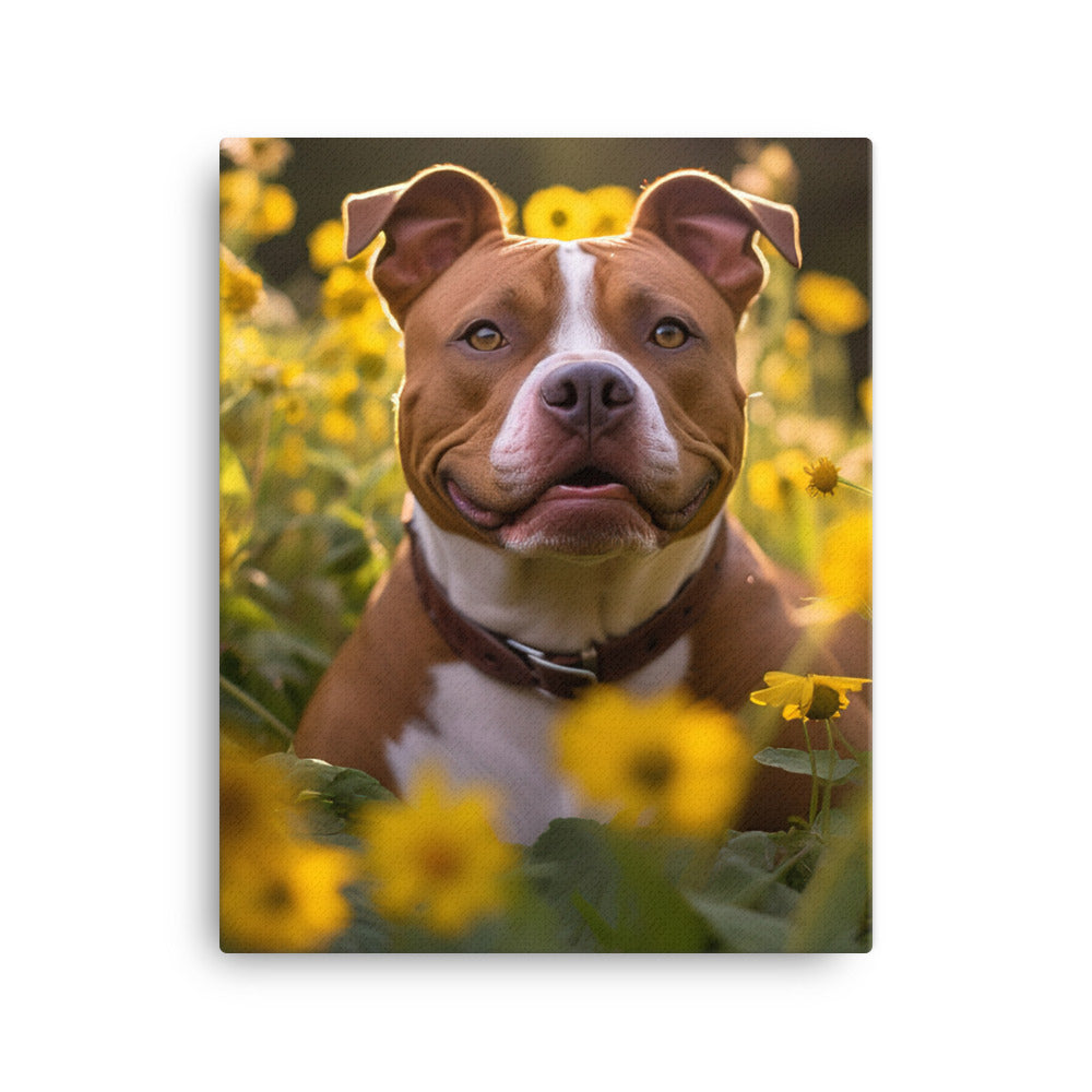 American Staffordshire Terrier Canvas - PosterfyAI.com