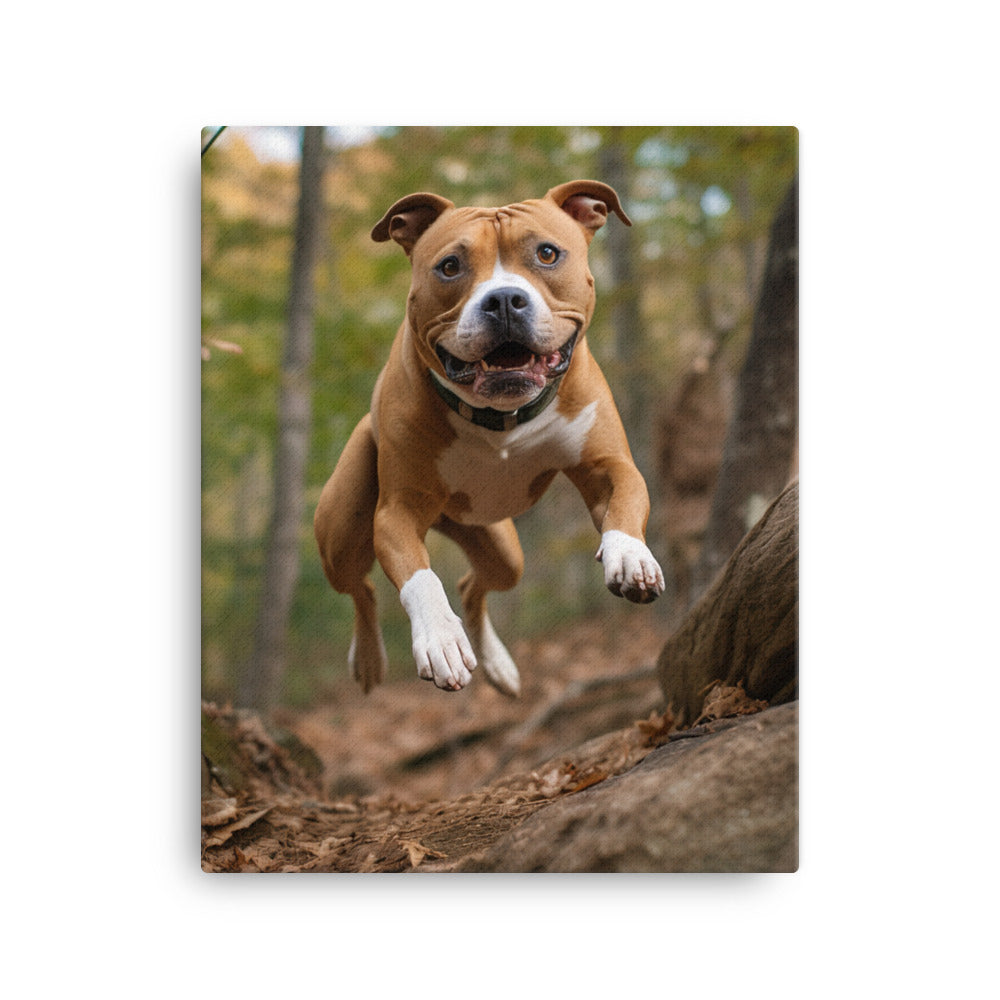 American Staffordshire Terrier Canvas - PosterfyAI.com