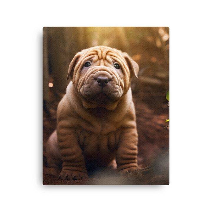 Shar Pei Canvas - PosterfyAI.com