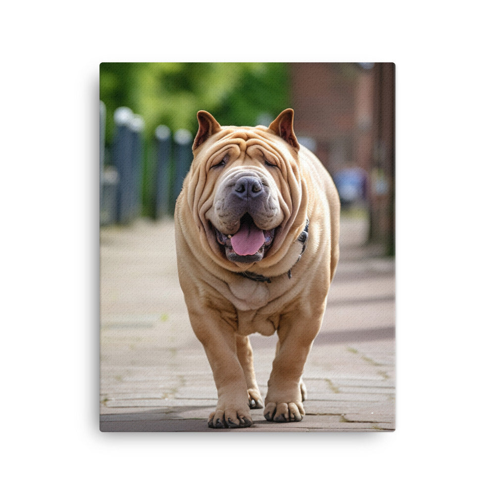 Shar Pei Canvas - PosterfyAI.com