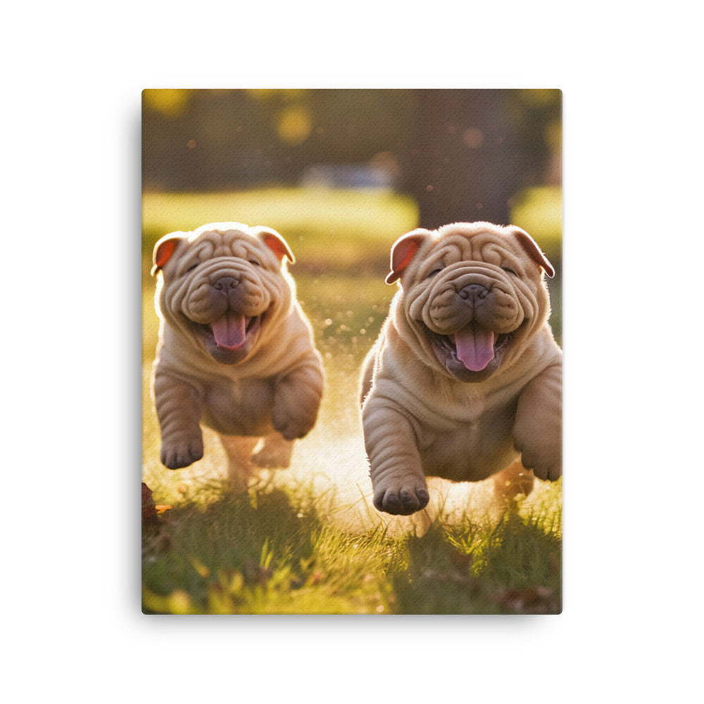 Shar Pei Canvas - PosterfyAI.com