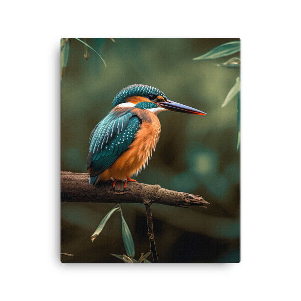 Kingfisher Canvas - PosterfyAI.com