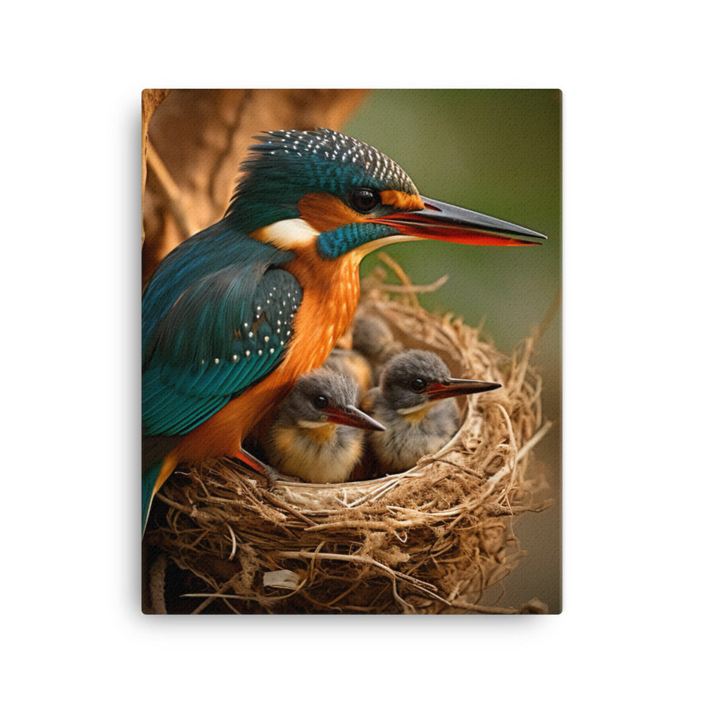 Kingfisher Canvas - PosterfyAI.com