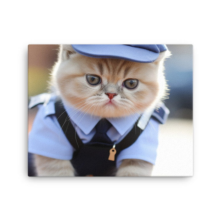 Exotic Shorthair Mail Carrier Canvas - PosterfyAI.com