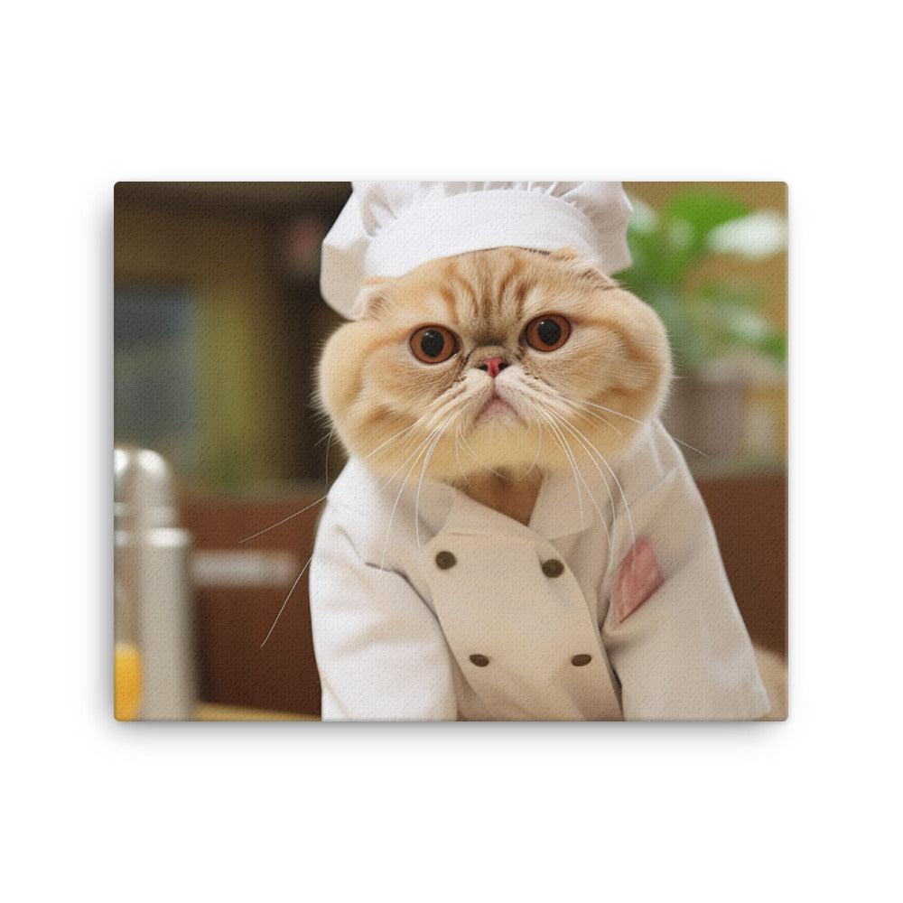 Exotic Shorthair Nurse Canvas - PosterfyAI.com