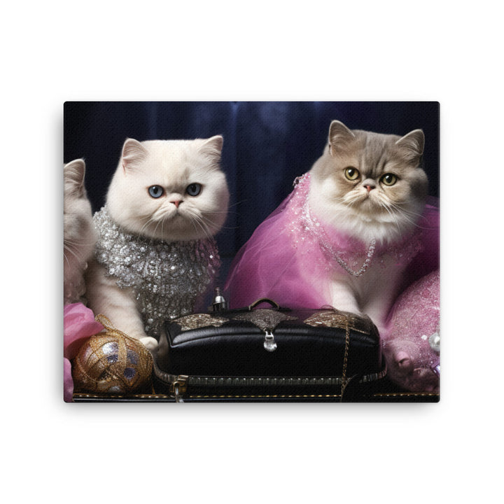 Exotic Shorthair Canvas - PosterfyAI.com