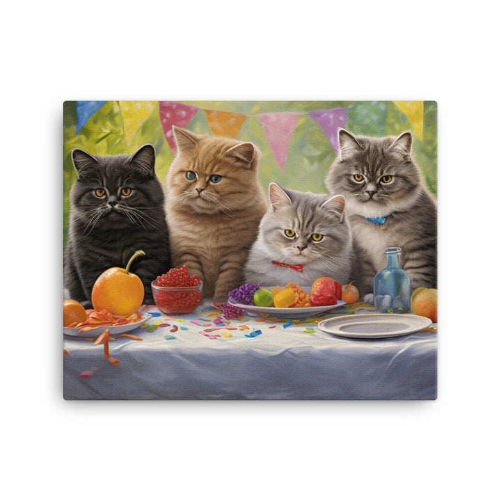 Exotic Shorthair Canvas - PosterfyAI.com